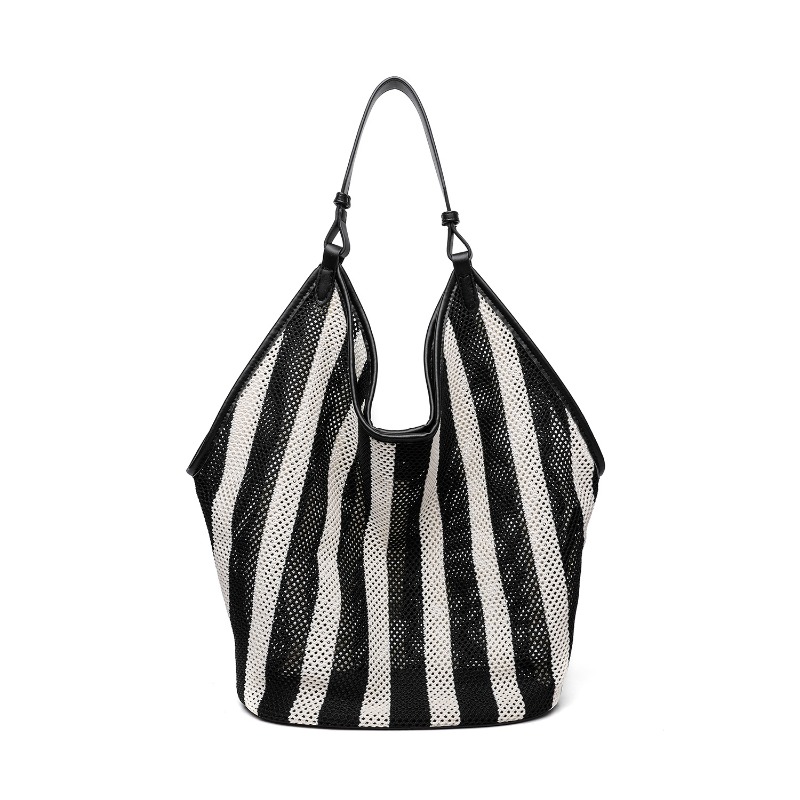 Embroidery Class - Bolso Tote Grande a Rayas Tejido