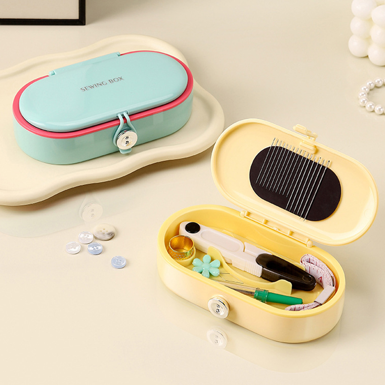 Needle Minder Magnet - Kit de costura magnético, caja enhebrador