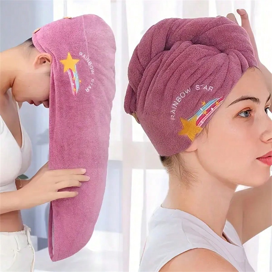 Embroidery Towel - Toalla de Pelo de Secado Rápido