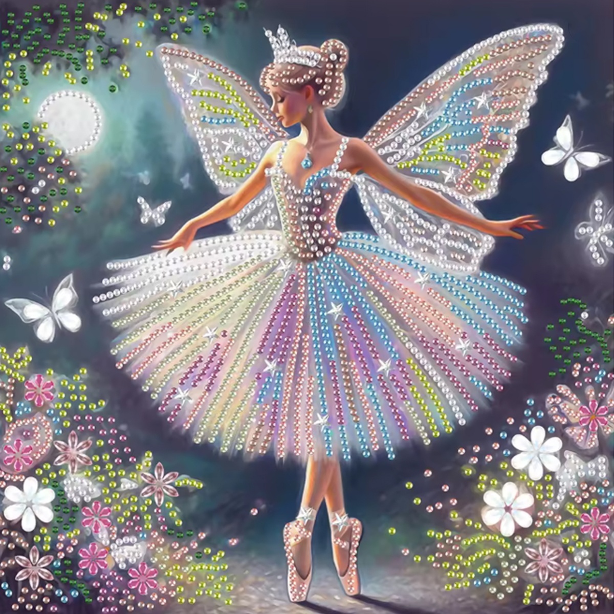 Embroidery Free Pattern - Serie de Patrones de Hadas Mariposas,