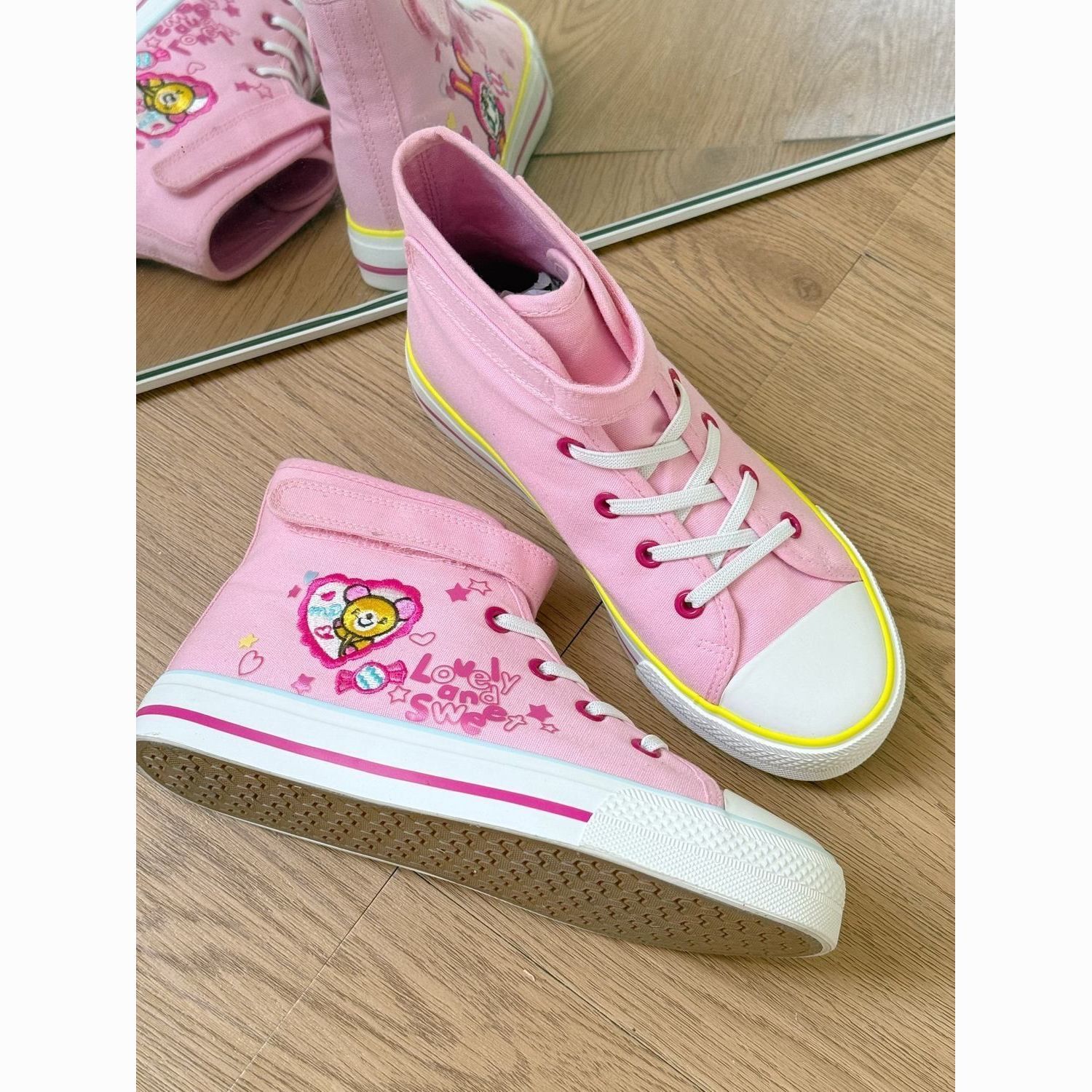 Embroidery Canvas - Zapatillas de Lona Rosas Lindas con