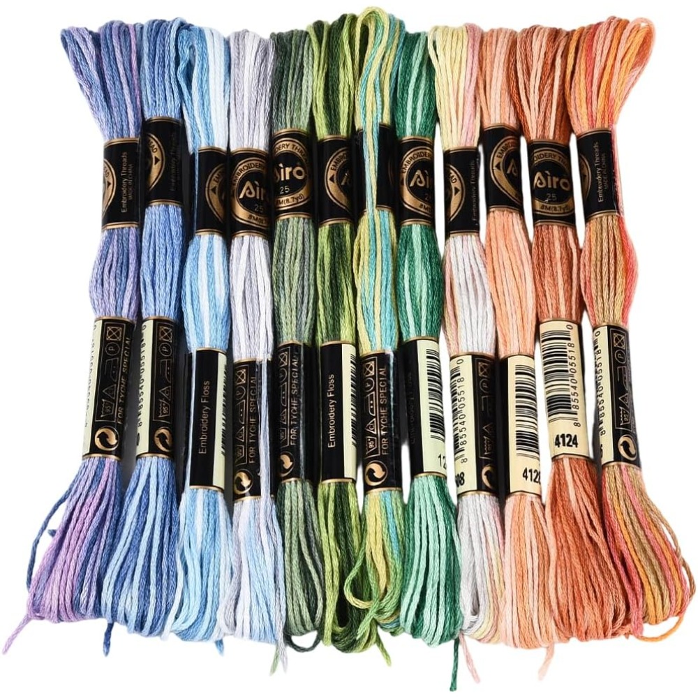Embroidery Gradient - 12 rollos de hilo de bordar