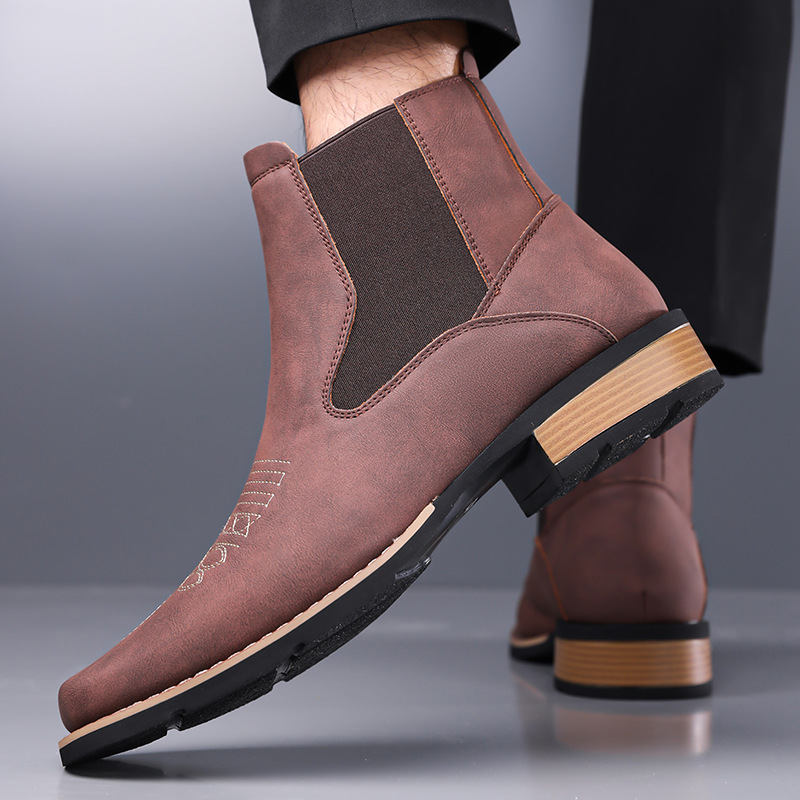 Embroidery Yes - Botas Chelsea para Hombre de Alta