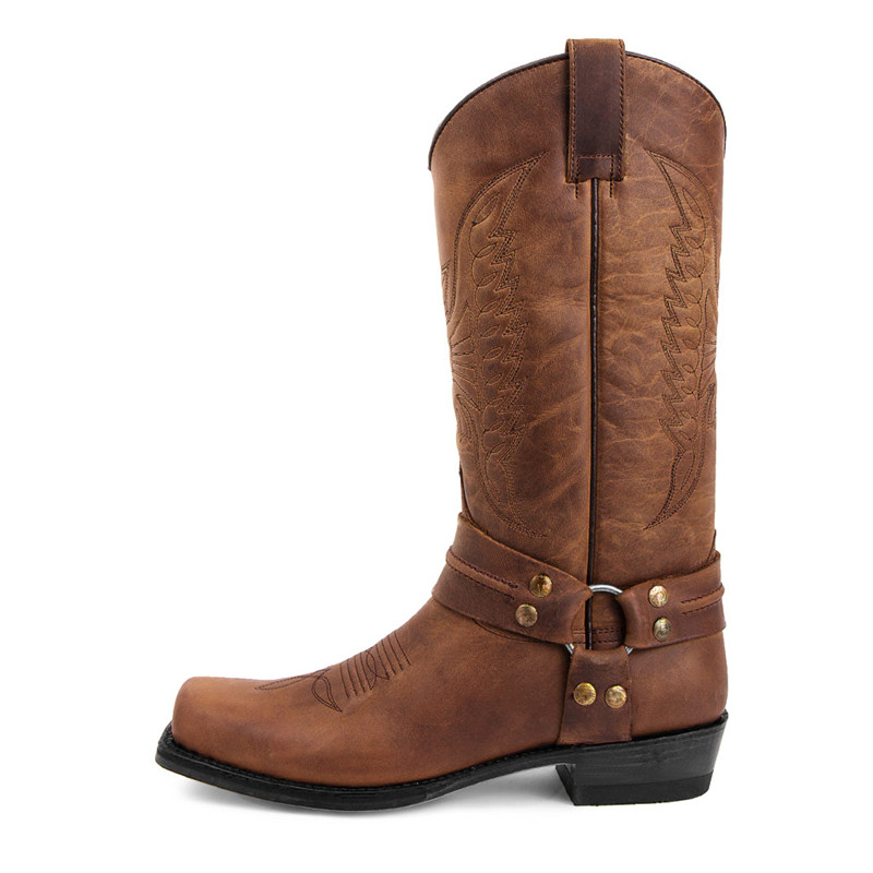 Embroidery Yes - Botas de Motociclista para Hombre, Nuevas,