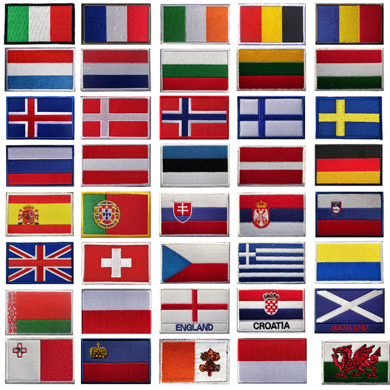 Parche bordado de bandera del  - Embroidery In Indonesia reseña y precio