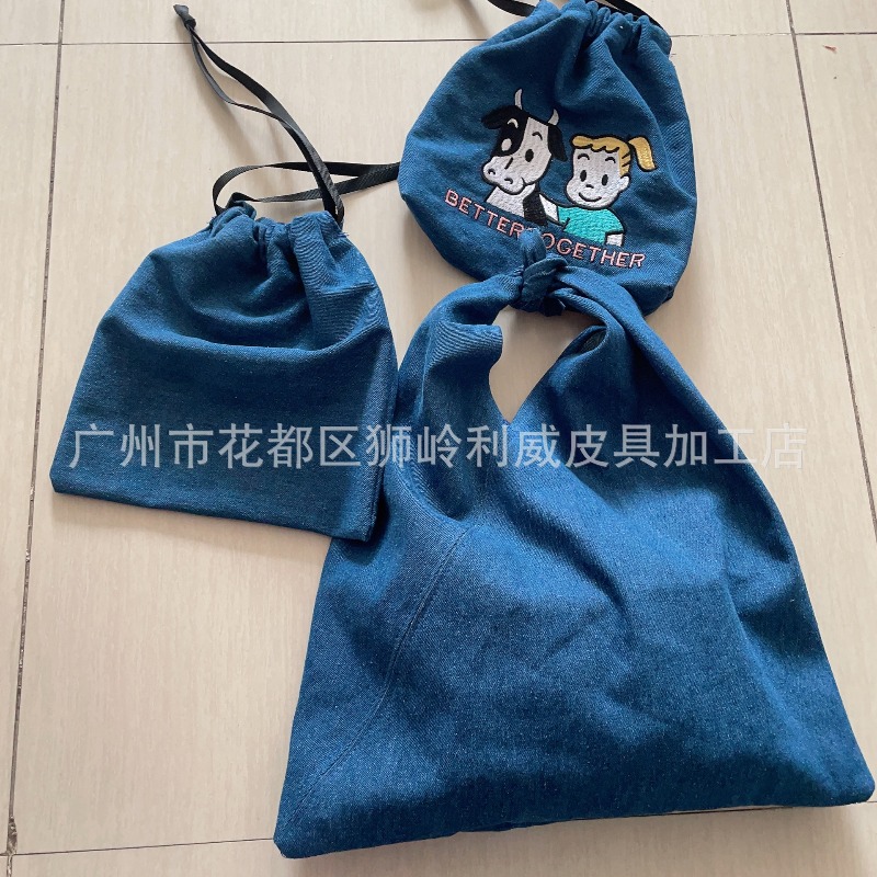 Bolso de Mano de Mezclilla con - Embroidery Bag reseña y precio