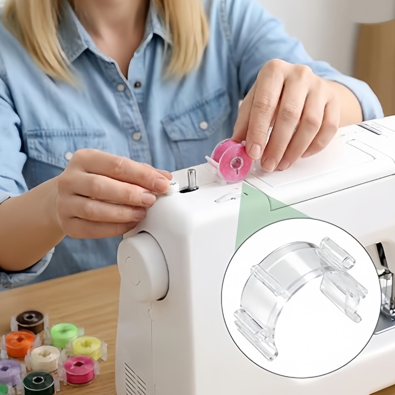 64 soportes transparentes para - Embroidery Threads reseña y precio