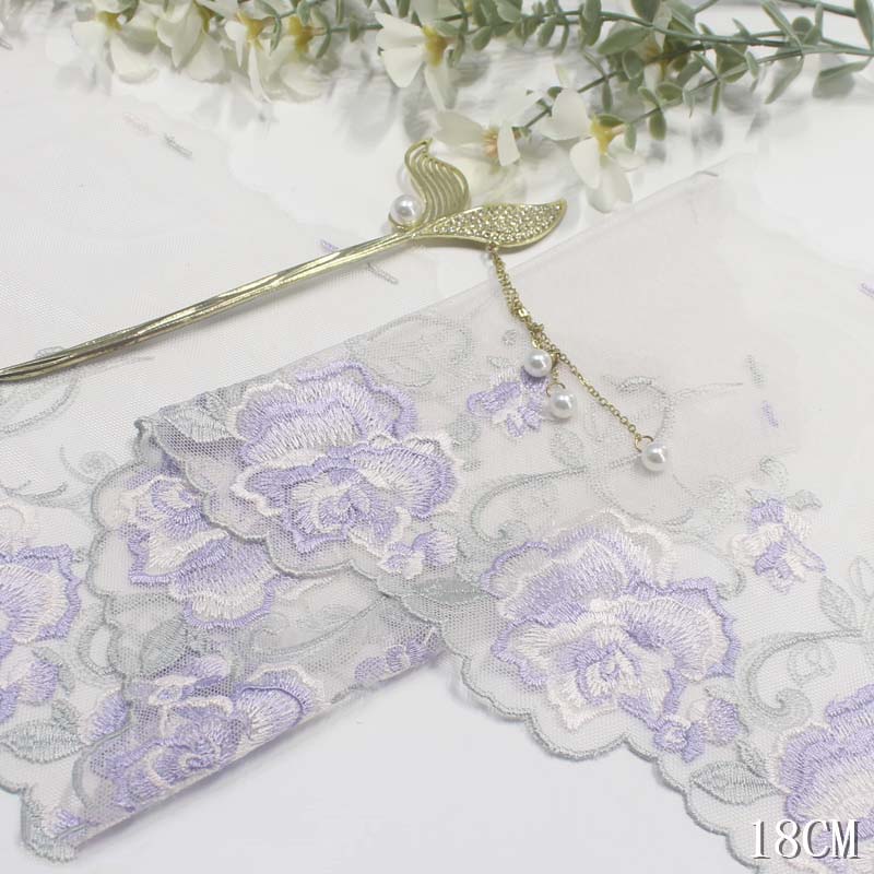 Ribete de encaje bordado Flora - Embroidery Yellow Dress reseña y precio