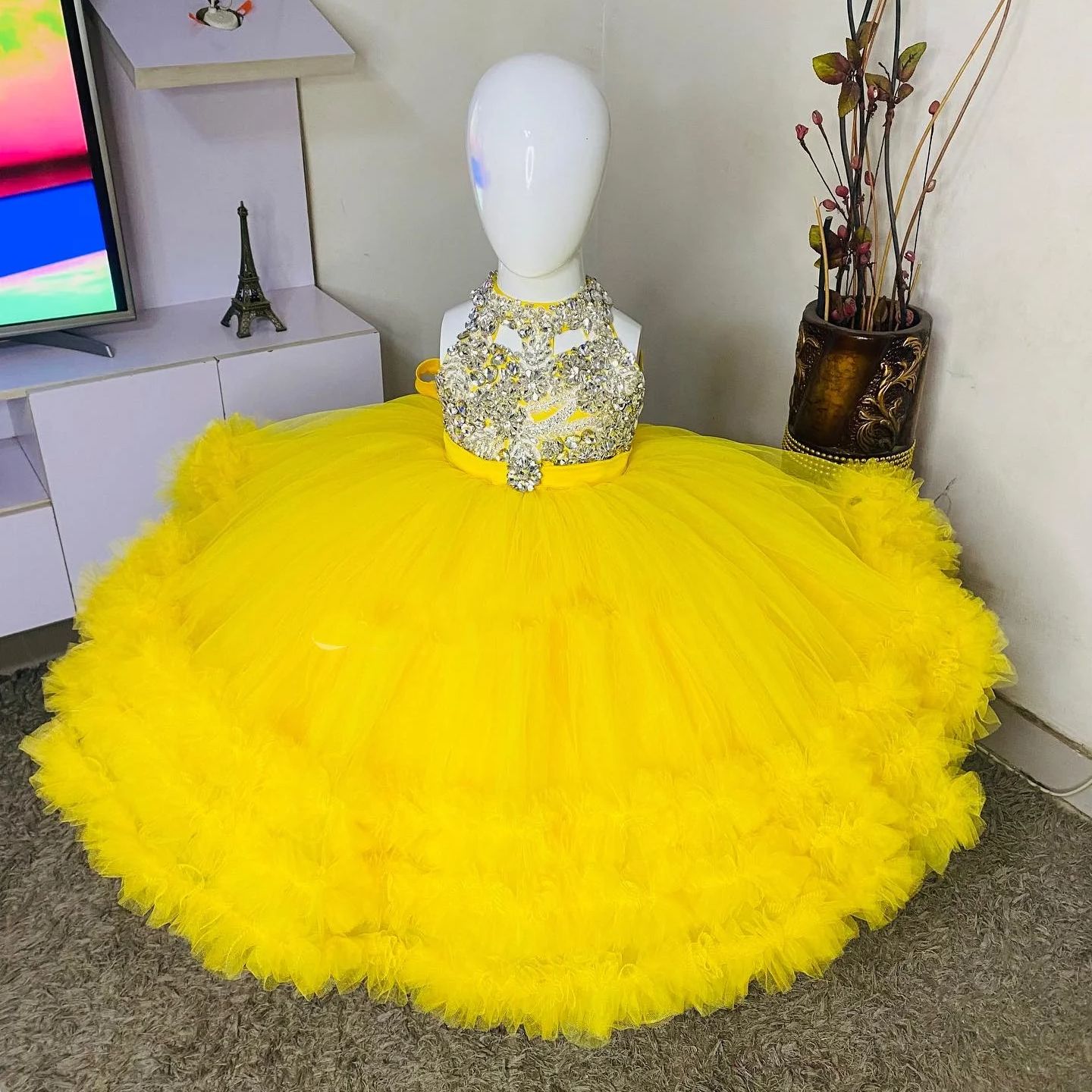 Precioso vestido amarillo de f - Embroidery Yellow Dress reseña y precio