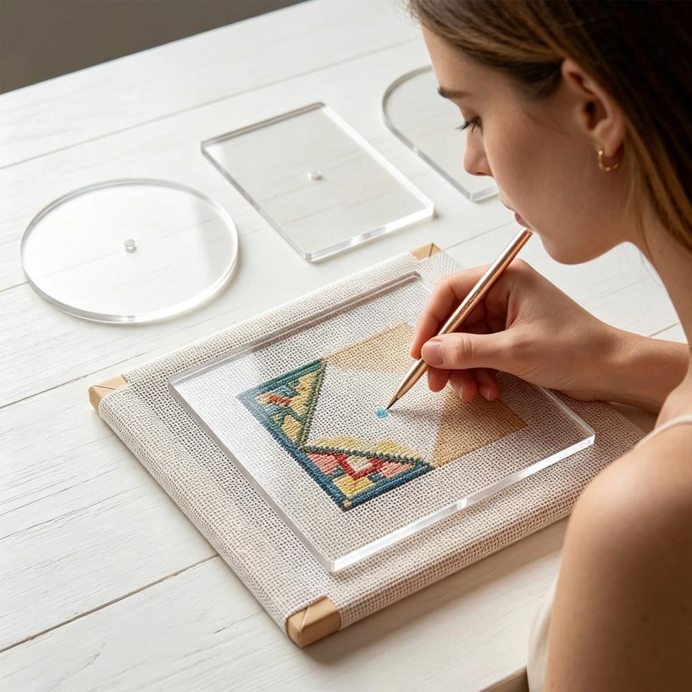 Juego de 5 plantillas acrílica - Embroidery Canvas reseña y precio