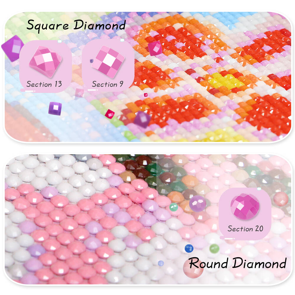 Huacan-pintura de diamante red - Embroidery Hoop Square reseña y precio