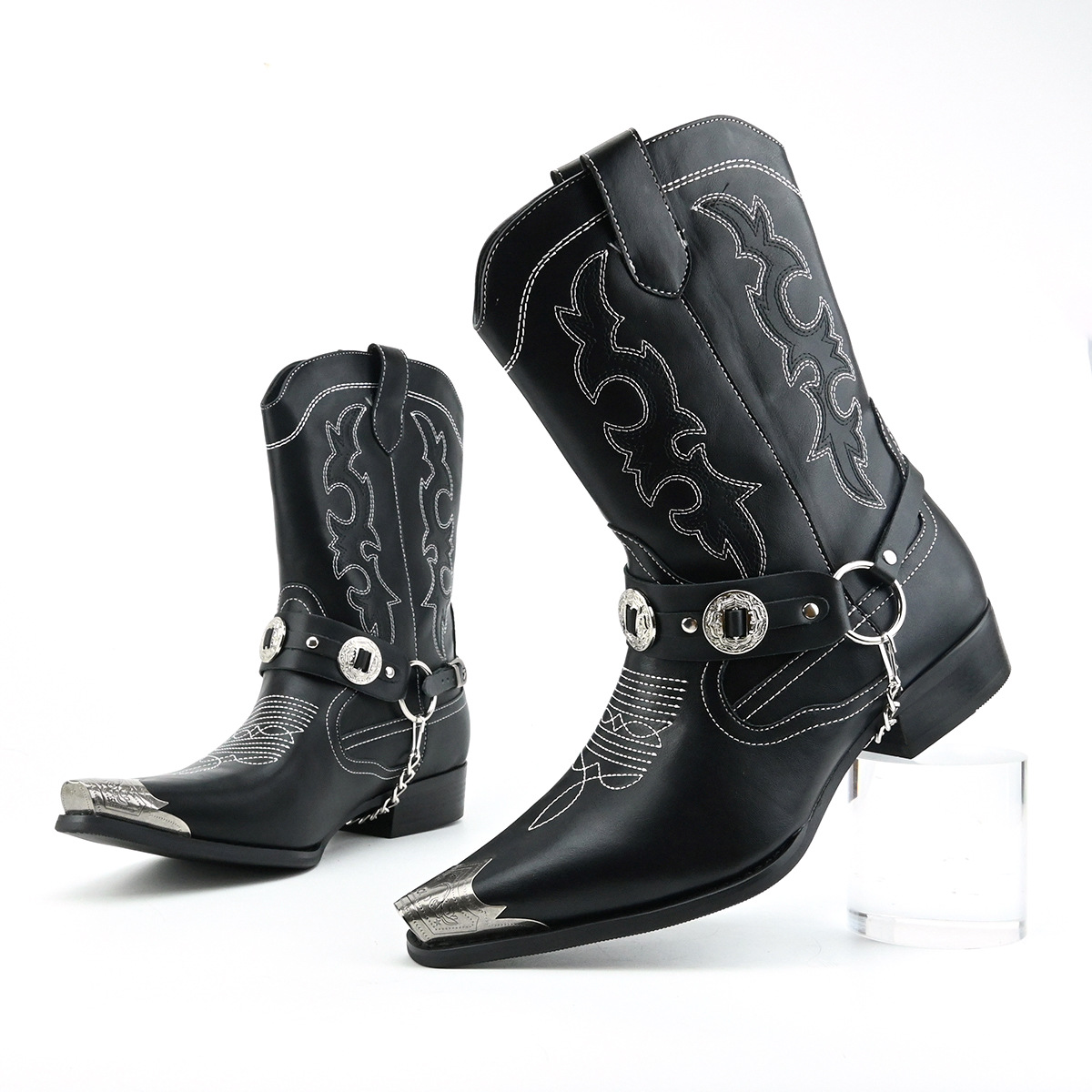 Botas de cuero estilo western  - Embroidery Yes reseña y precio