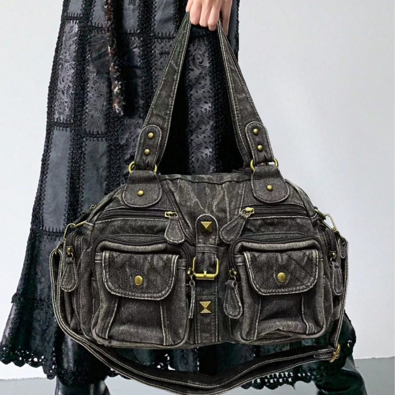 Bolso de mano de tela vaquera  - Embroidery Class reseña y precio