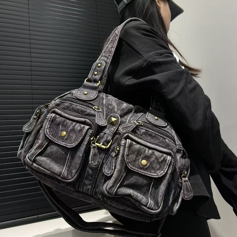 Bolso de mano de tela vaquera  - Embroidery Class reseña y precio