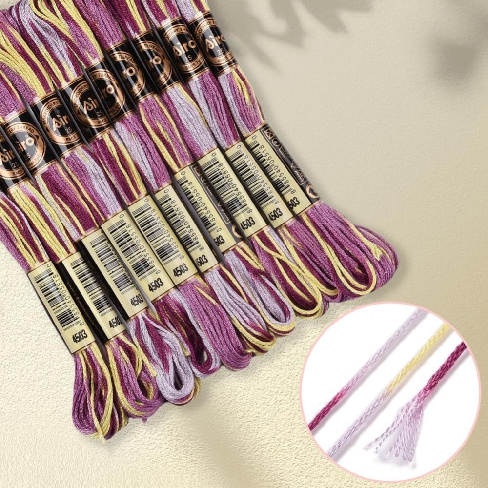 6 hebras de hilo de bordar mor - Embroidery Gradient reseña y precio