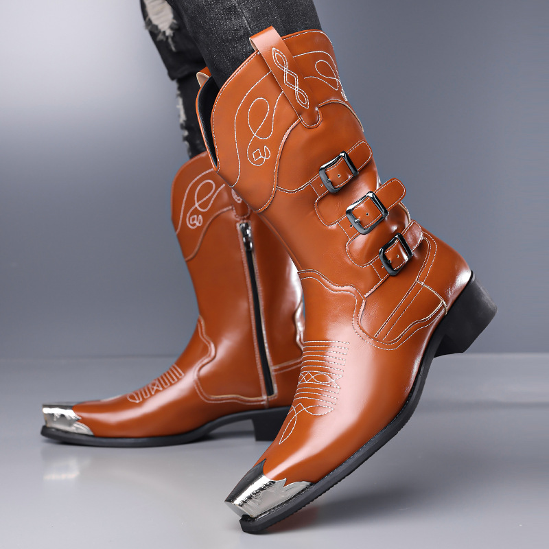 Botas Altas de Cuero Patentado - Embroidery Yes reseña y precio