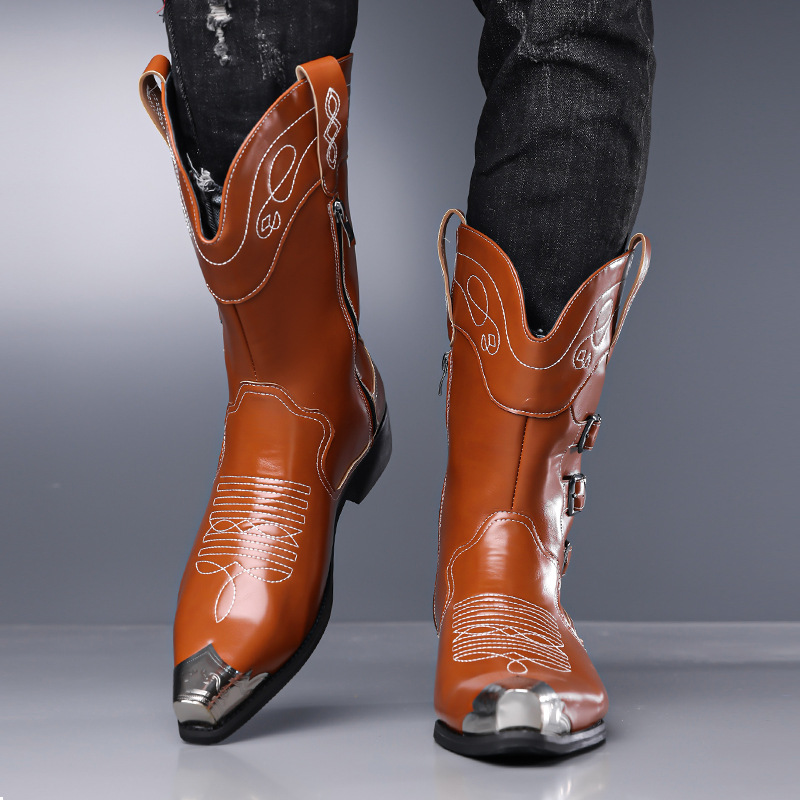 Botas Altas de Cuero Patentado - Embroidery Yes reseña y precio
