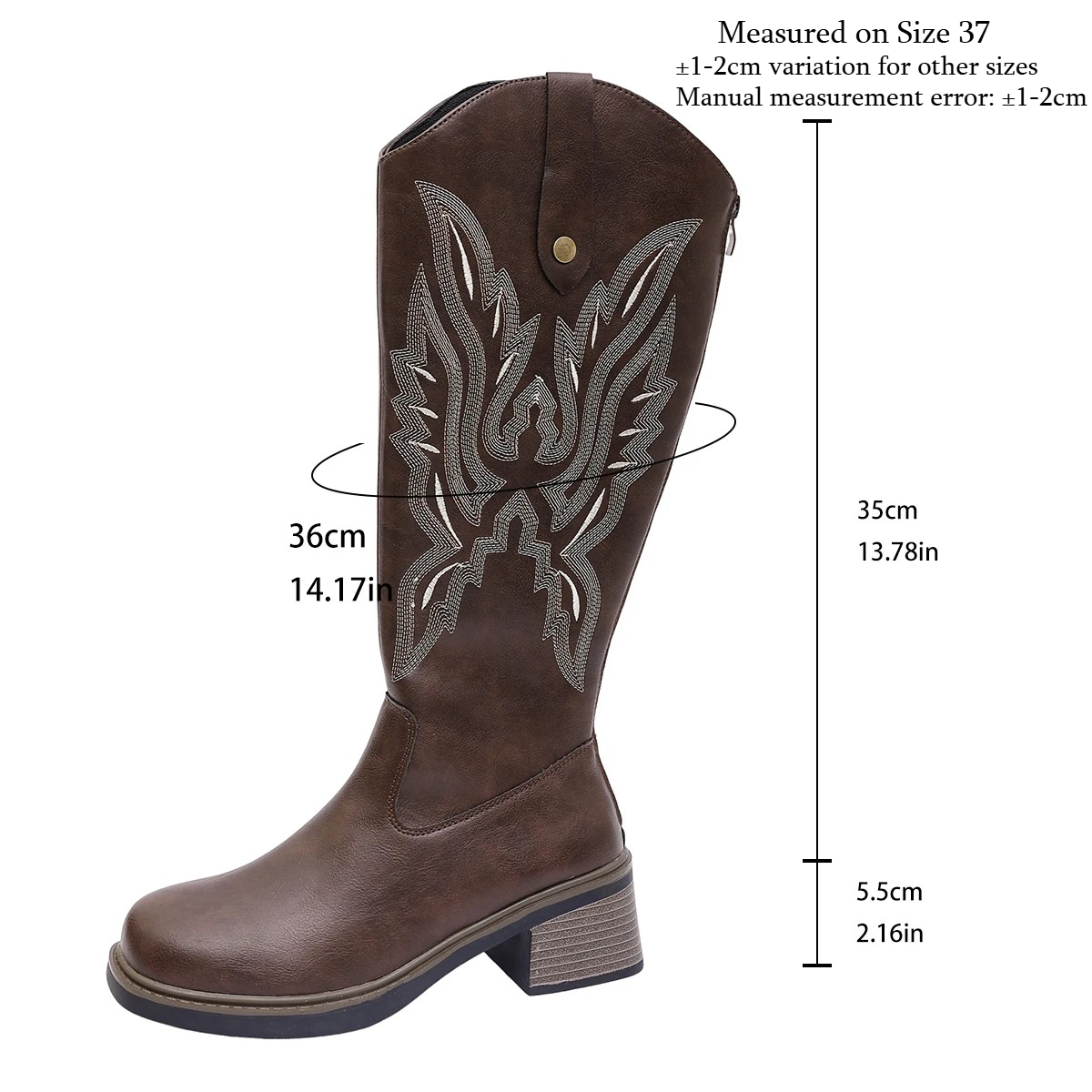Botas retro de estilo vaquero  - Embroidery Yes reseña y precio