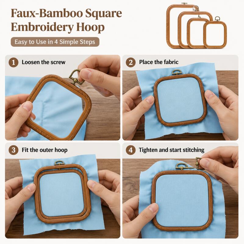 Aros Decorativos Cuadrados de  - Embroidery Hoop Square reseña y precio