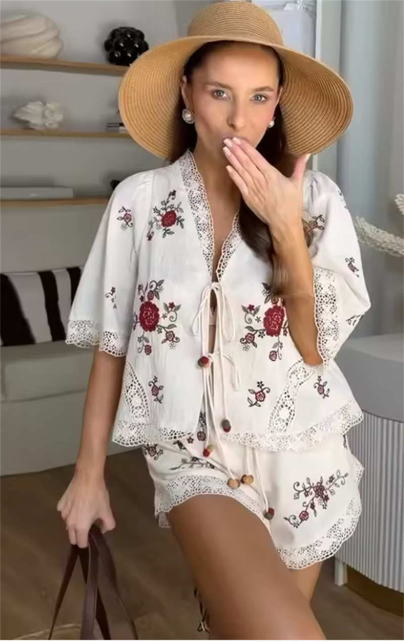 Conjunto de Verano 2026 para M - Embroidery Cardigan reseña y precio