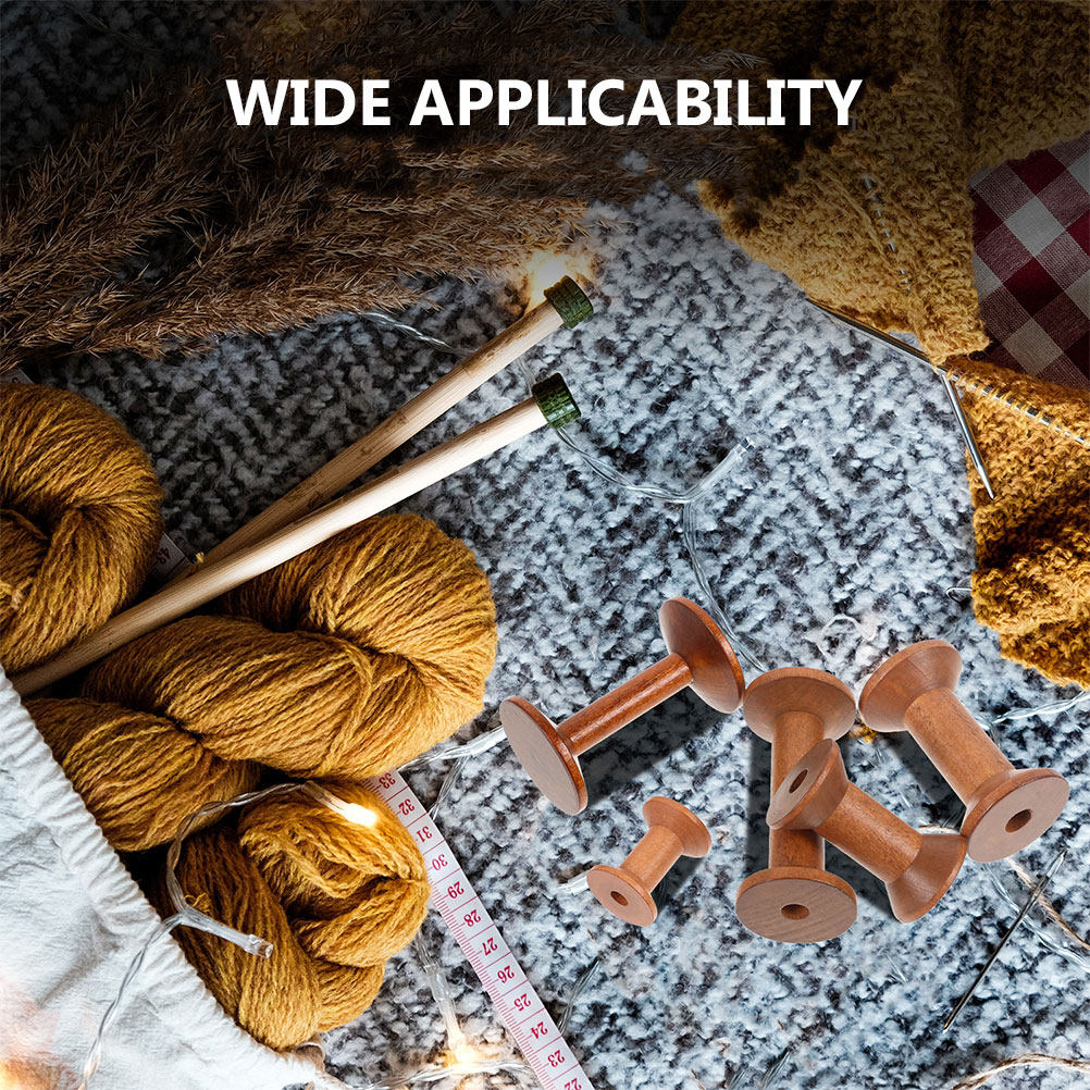Juego de 7 Bobinas de Madera,  - Embroidery Threads reseña y precio