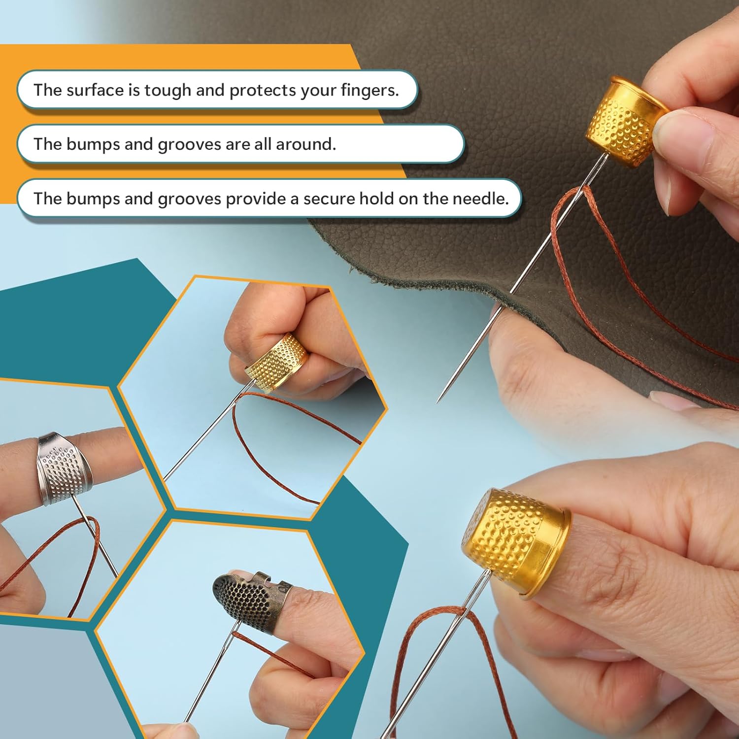 Kit de 8 Dedalones de Costura  - Embroidery Zone reseña y precio