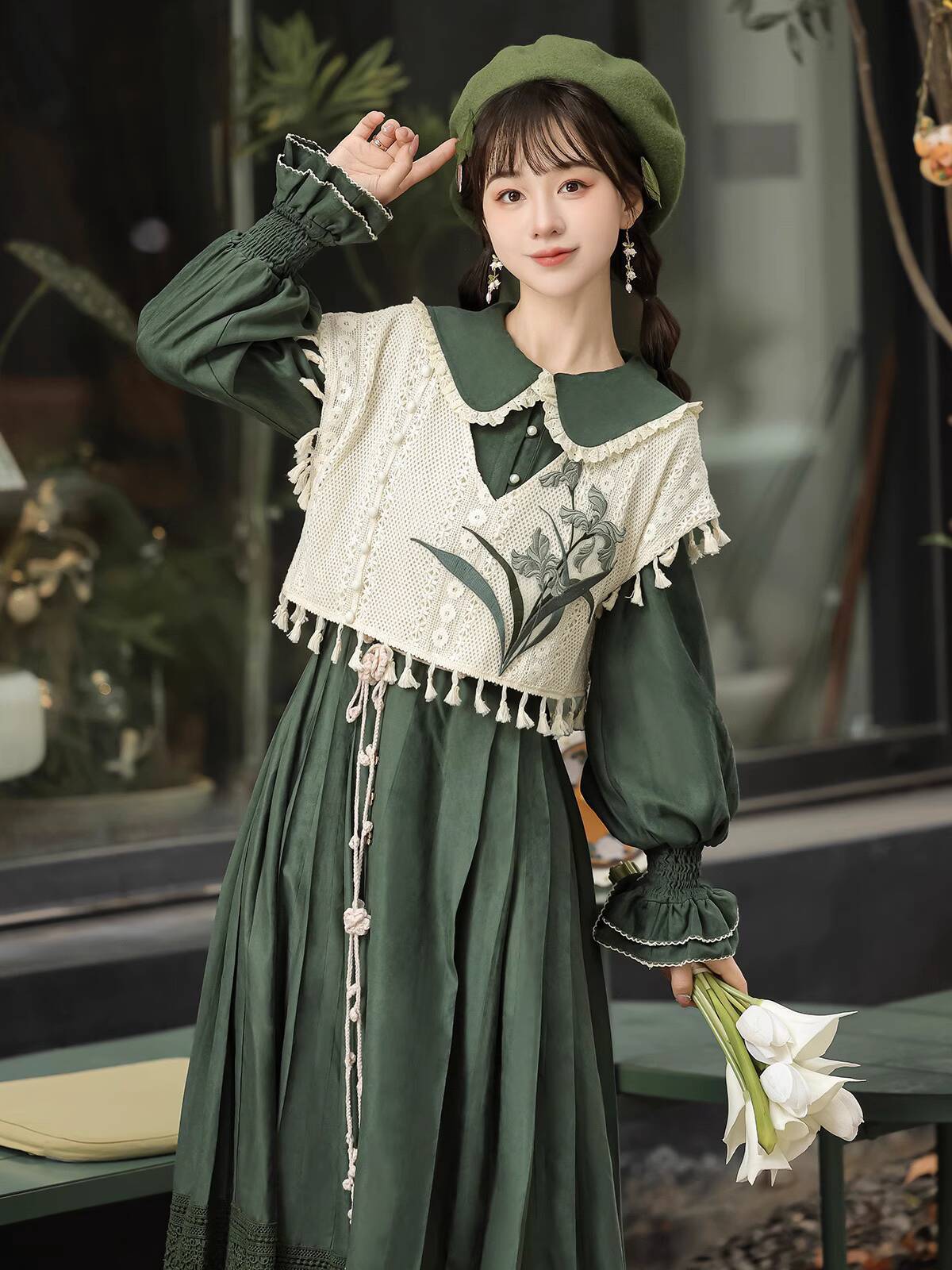 Nuevo conjunto de vestido de L - Embroidery Style reseña y precio