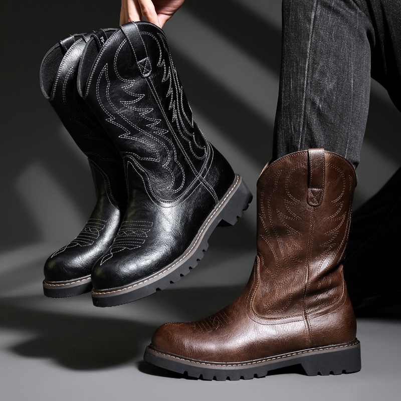 Botas De vaquero a la moda par - Embroidery Yes reseña y precio