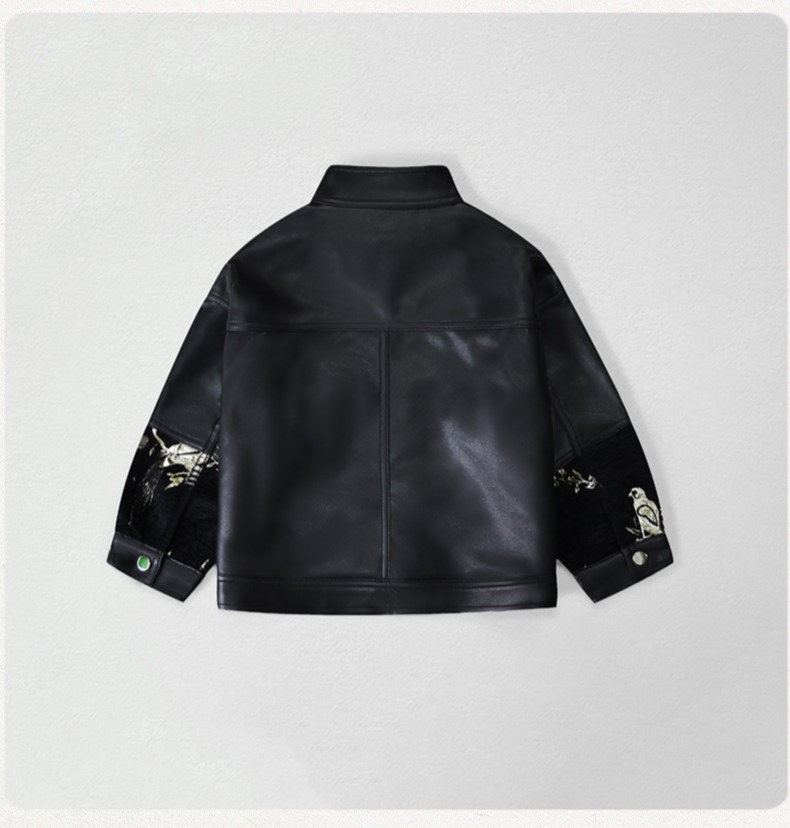 Chaqueta de cuero Pu con borda - Embroidery Class reseña y precio