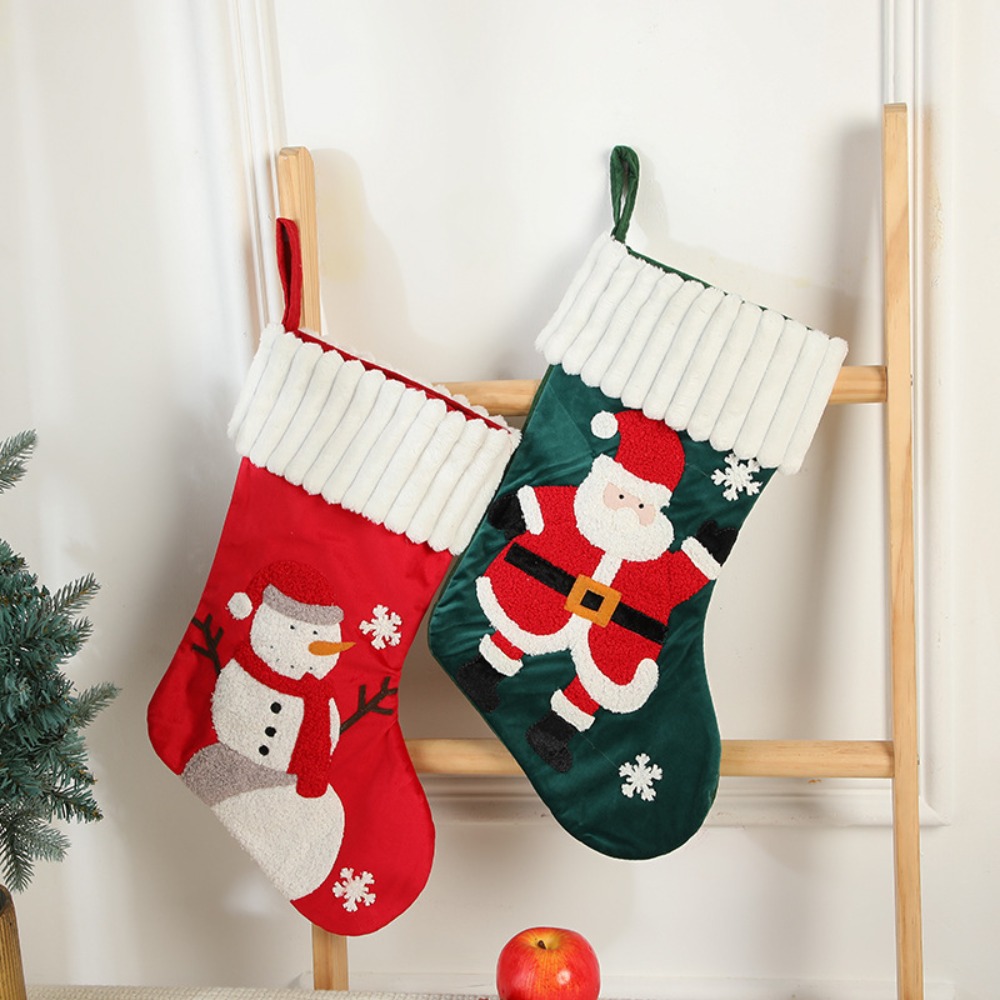 Calcetín Navideño Bordado para - Embroidery Xmas Stocking reseña y precio