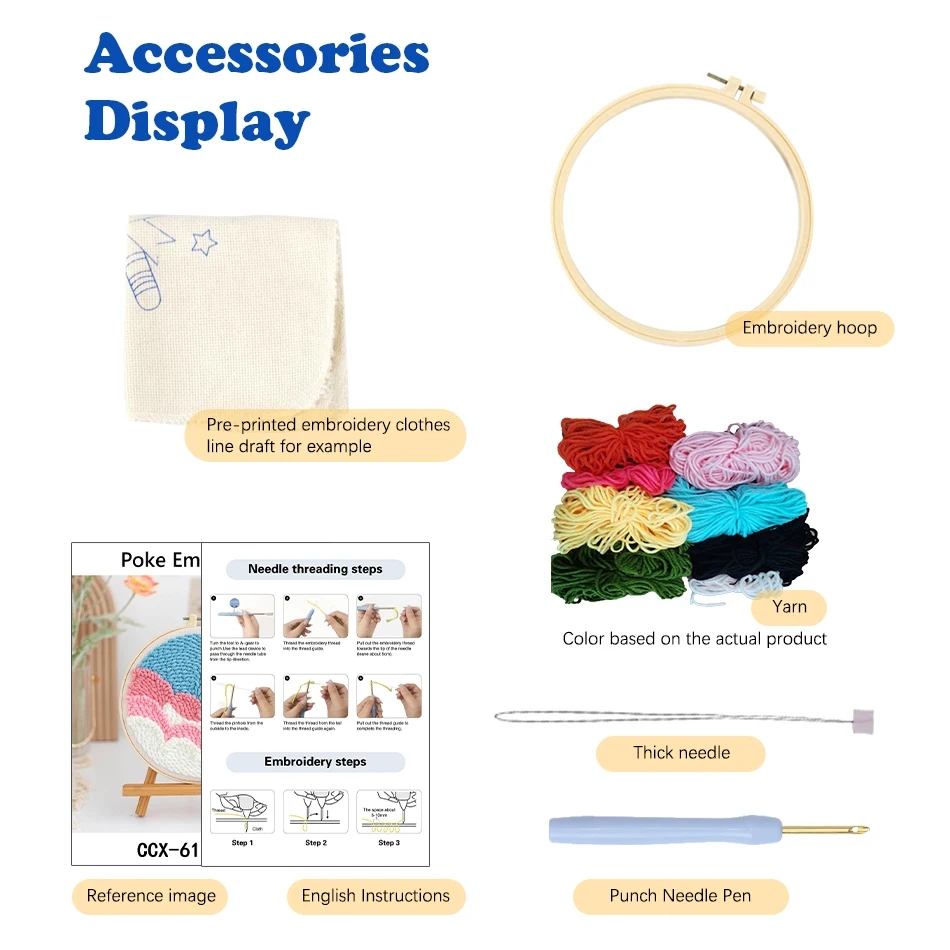 Kit de Bordado con Aguja Mágic - Embroidery Hoop Square reseña y precio