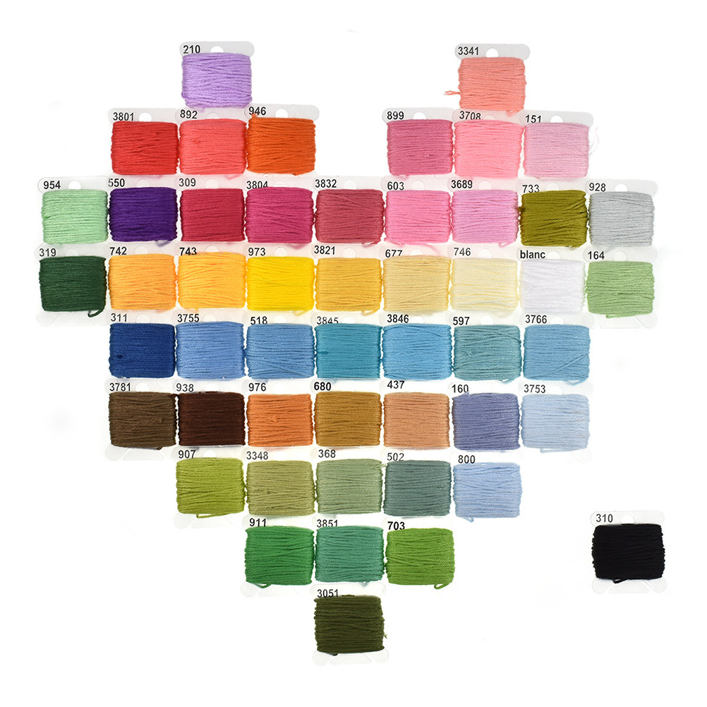 Kit de Bordado Surtido de 50 P - Embroidery Free Pattern reseña y precio