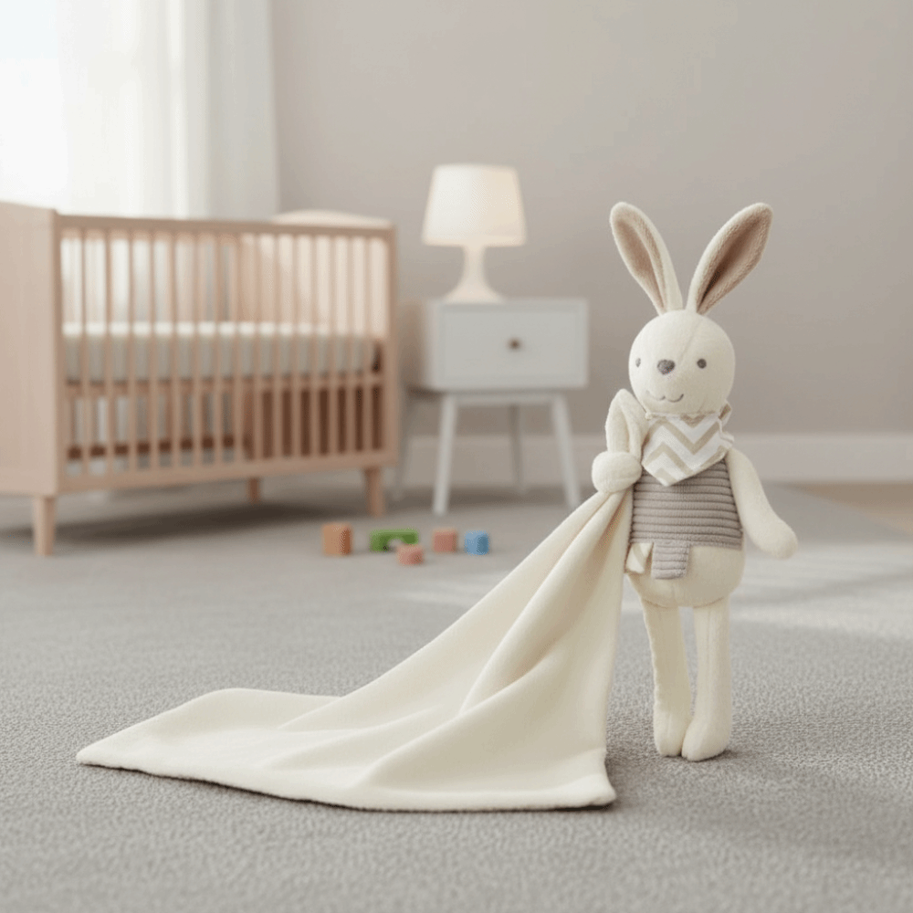 Manta Cuadrada de Conejo para  - Embroidery Towel reseña y precio