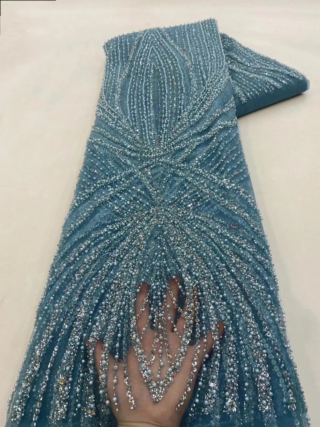 2 yardas de tela de encaje afr - Embroidery Gradient reseña y precio