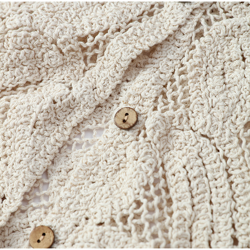 Camisas de punto de ganchillo  - Embroidery Cardigan reseña y precio
