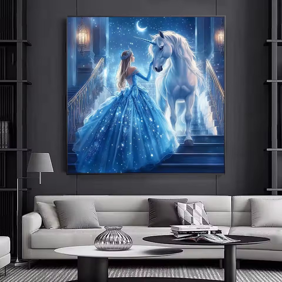 Pintura de diamante 5D para ni - Embroidery Unicorn reseña y precio