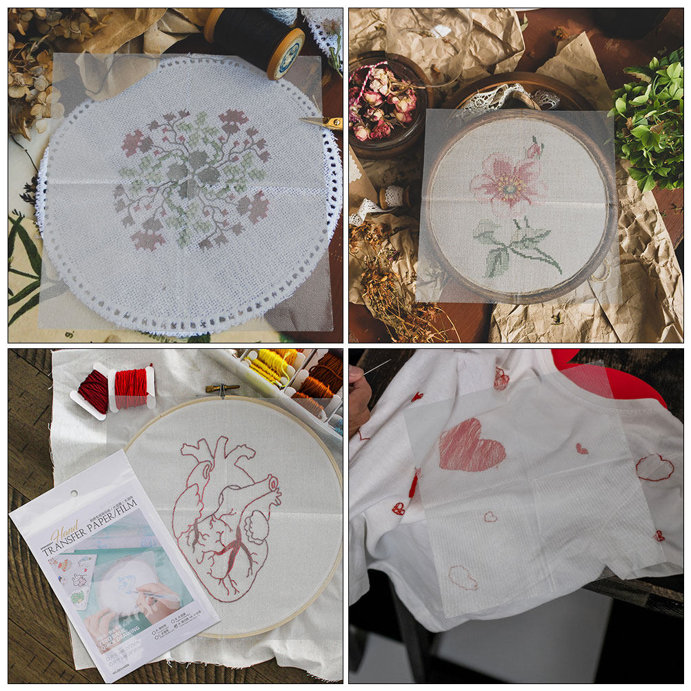 Juego de 8 Hojas de Papel de T - Embroidery Free Pattern reseña y precio