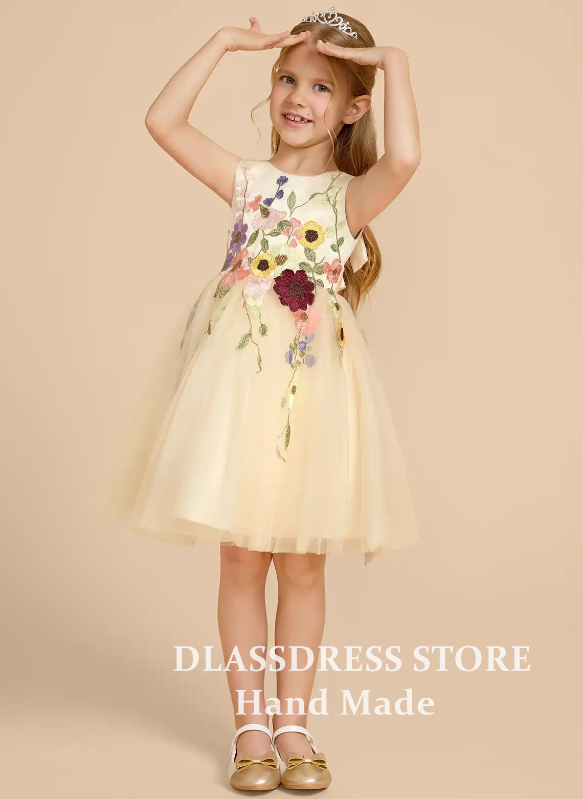 Vestidos de Niña de las Flores - Embroidery Yellow Dress reseña y precio
