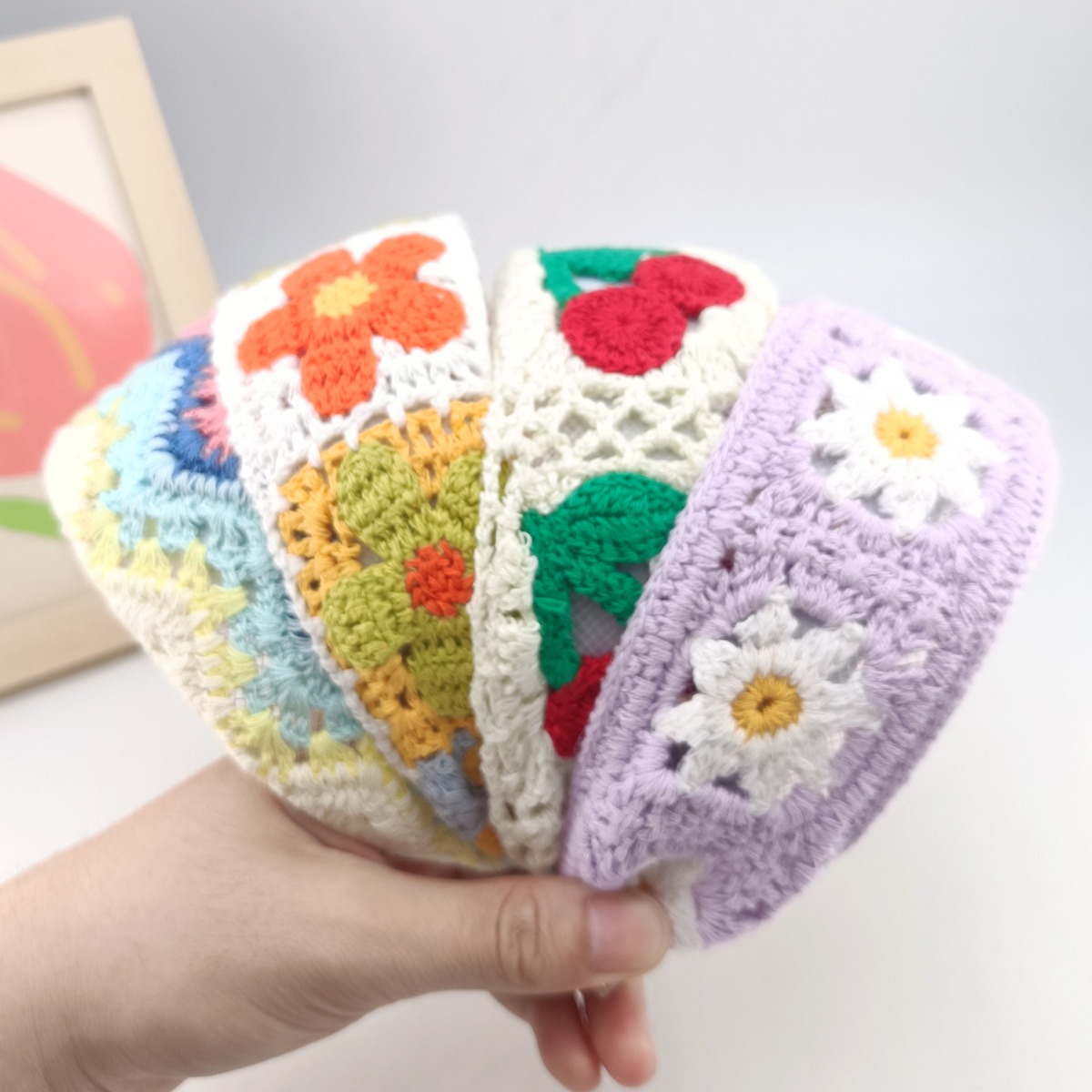 Diadema ancha de lana tejida c - Embroidery Zone reseña y precio
