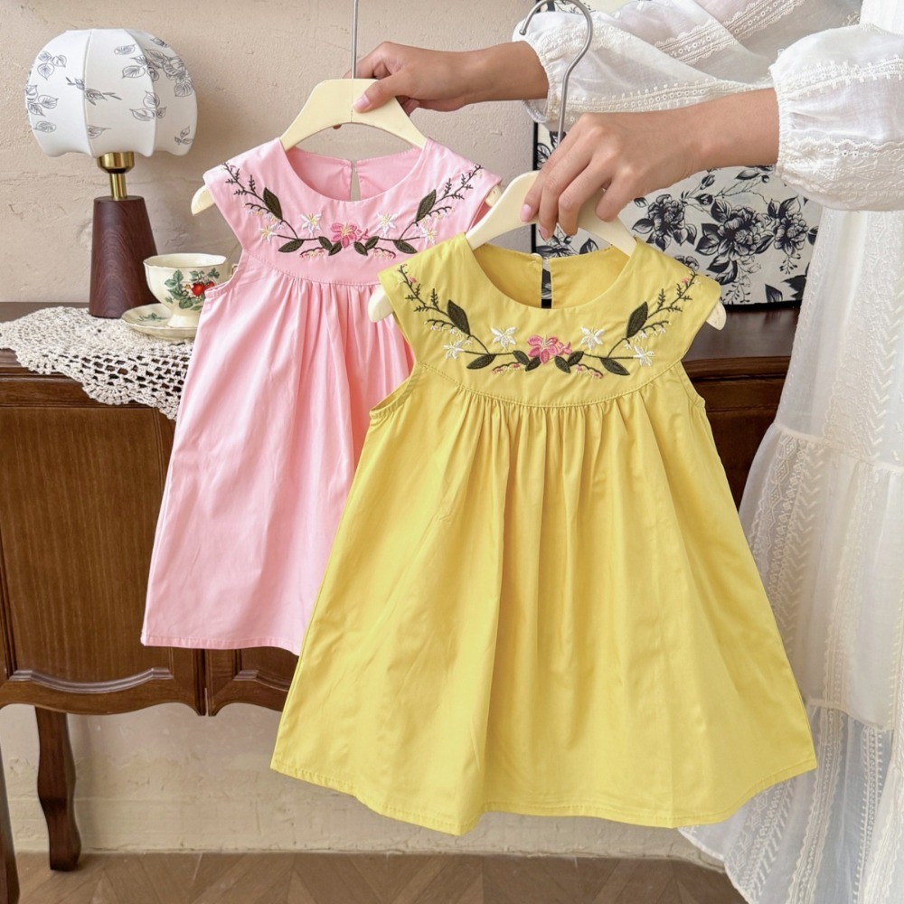 Vestidos Casuales de Verano pa - Embroidery Yellow Dress reseña y precio