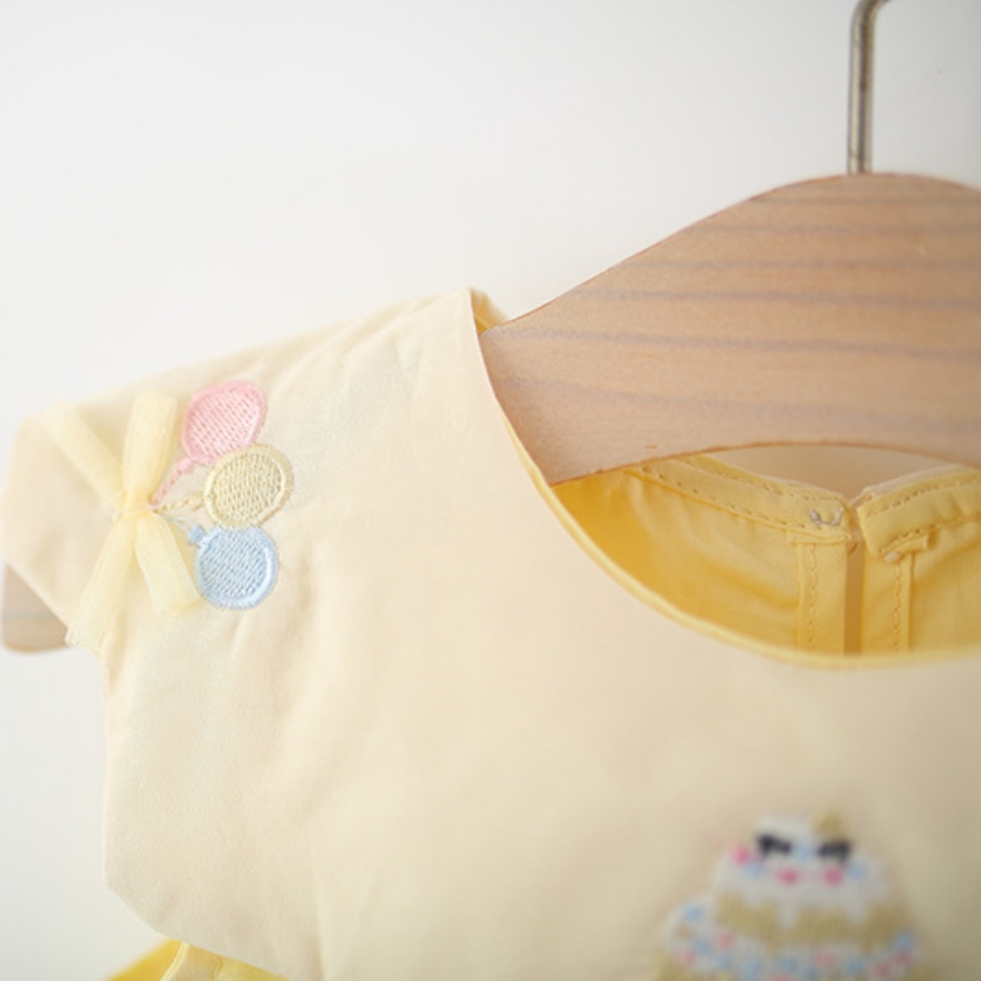 Vestido de algodón amarillo pa - Embroidery Yellow Dress reseña y precio