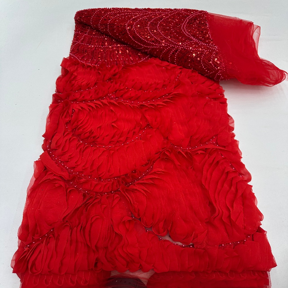 Tela de Encaje Africana de Luj - Embroidery Gradient reseña y precio